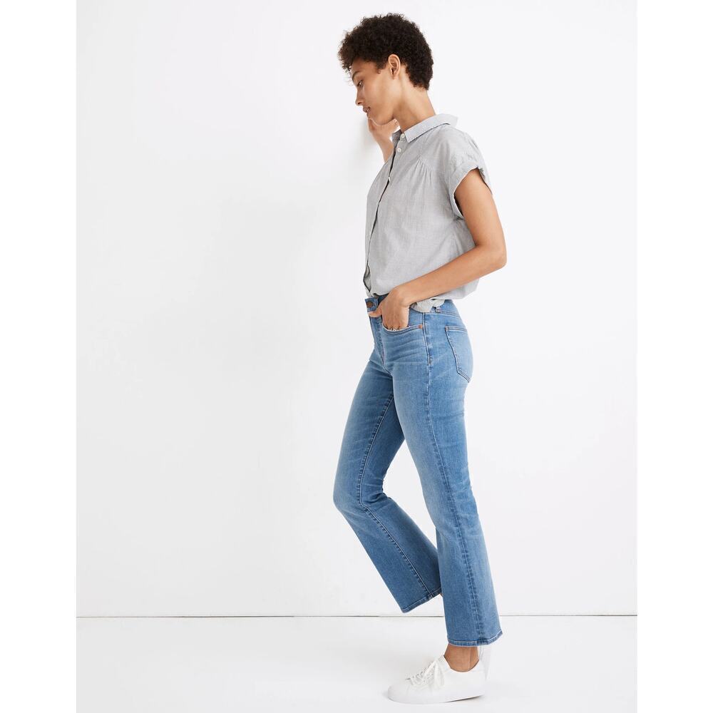 Madewell Cali Demi Boot Jeans Timpson Wash Size 24 - Picture 3 of 7